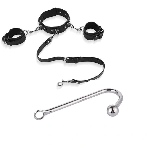 and Elegant Hook Collar Anal 5334 Beaded with Cuffs 0824